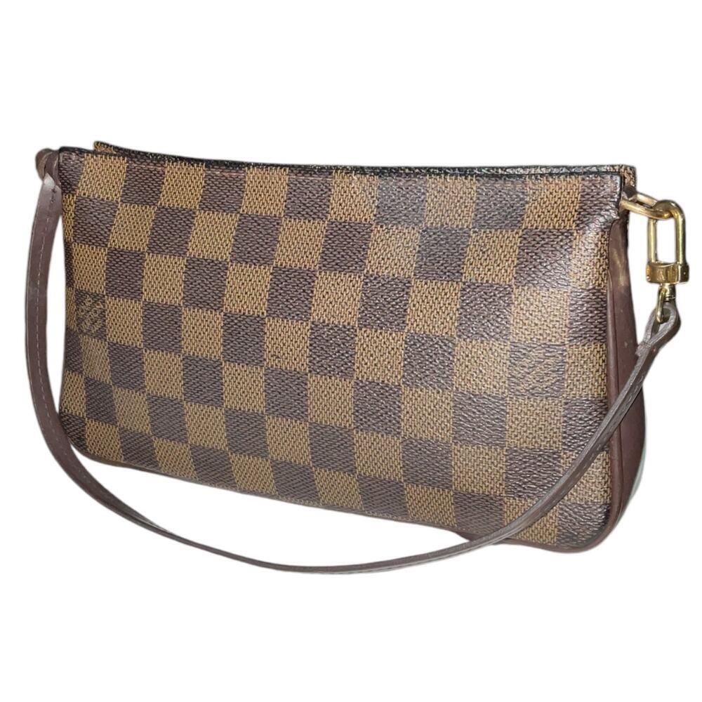 Louis Vuitton Vintage Damier Ebene Navona Pochette Accessories Bag W/Bag & Box - Picture 4 of 15